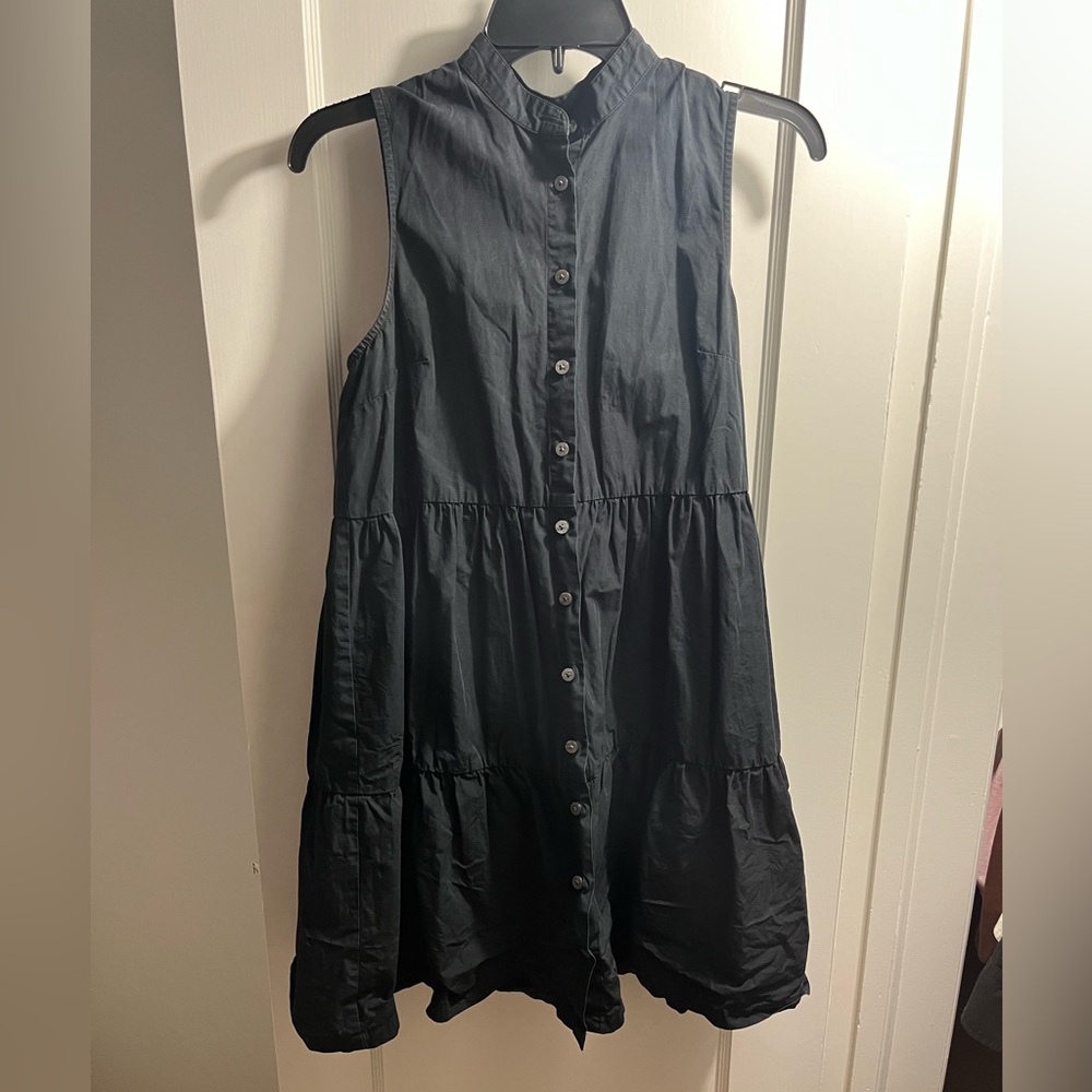 Madewell Asymmetrical Black Dress